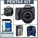 Pentax K-5 Digital SLR Camera Kit - Black - with 18-55mm Zoom Lens, 16GB SD Memory Card, Spare DL-I90 Type Battery, Slinger Camera Bag, Digital Memory Case